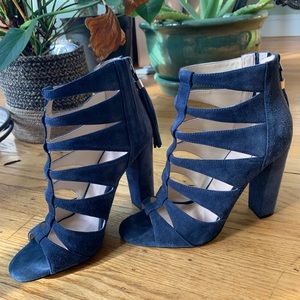 Something Blue Wedding Shoes {Marc Fisher} Suede